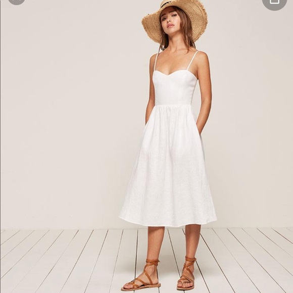 Reformation Dresses & Skirts - Reformation Olivia dress in white. Size 10. Tags. Never worn.